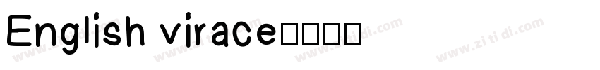 English virace字体转换